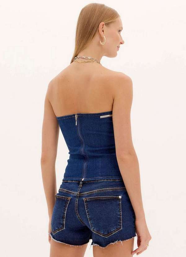 Lança Perfume Easy - Blusa Corset Jeans sem Alças A0004 3