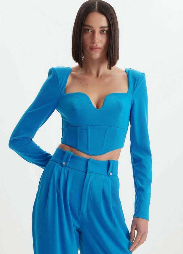 Lança Perfume - Blusa Cropped Corset 00642