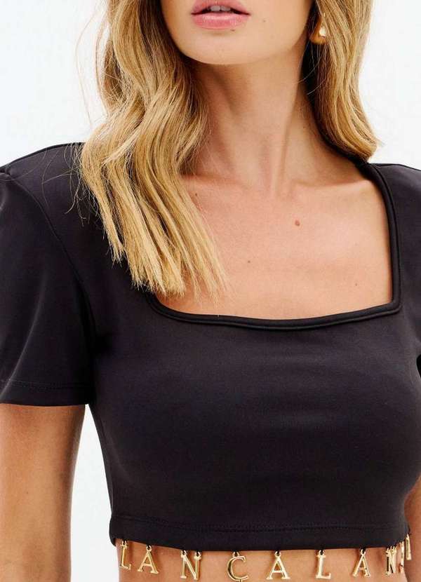 Lança Perfume - Blusa Cropped Manga Curta A0003 3
