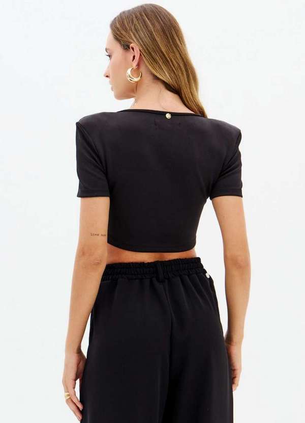 Lança Perfume - Blusa Cropped Manga Curta A0003 4