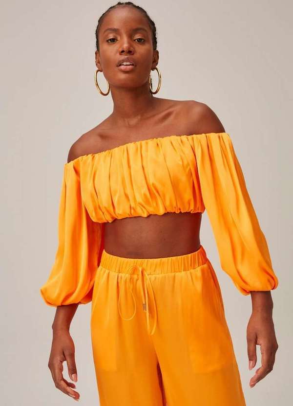 Lança Perfume - Blusa Cropped Ombro a Ombro 09591