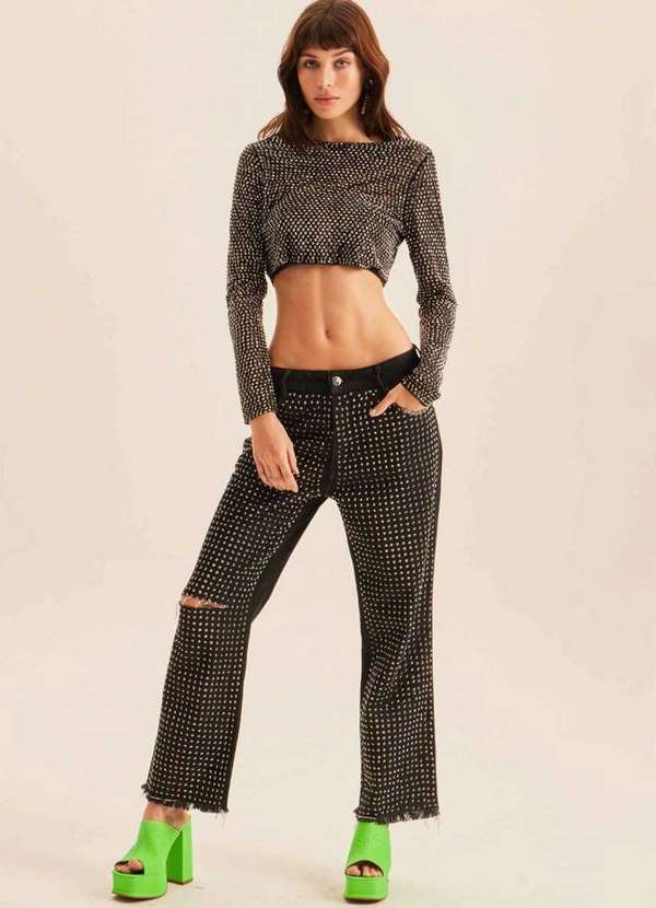 Lança Perfume - Blusa Cropped Shine com Top 00003 2