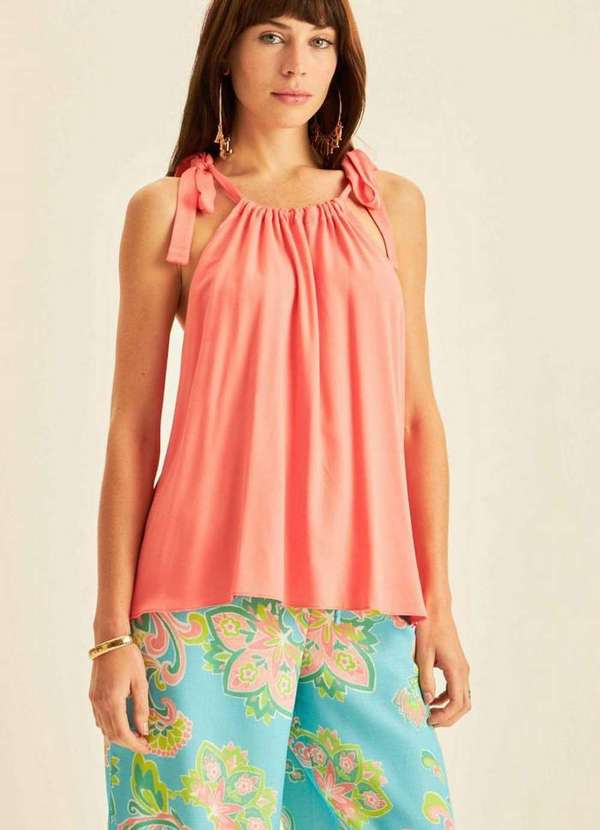 Lança Perfume - Blusa de Alça com Amarração 09965