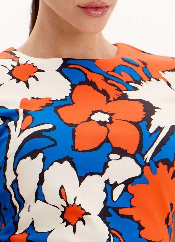 Lança Perfume Easy - Blusa de Mangas Curtas Estampada com Gola Redonda A2080 2