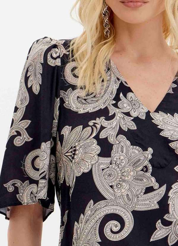 Lança Perfume - Blusa Decote V Manga Curta A1328 3