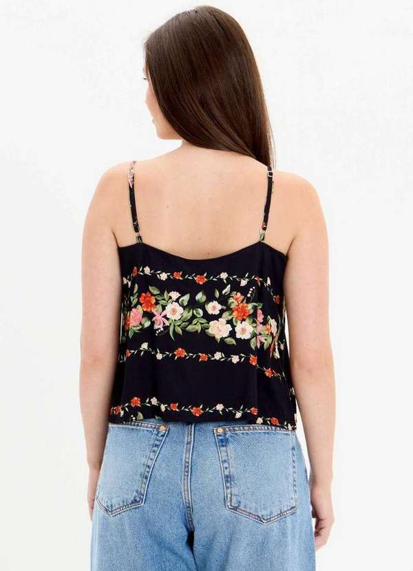 Lança Perfume - Blusa Estampada Alças com Enfeite A1548 3