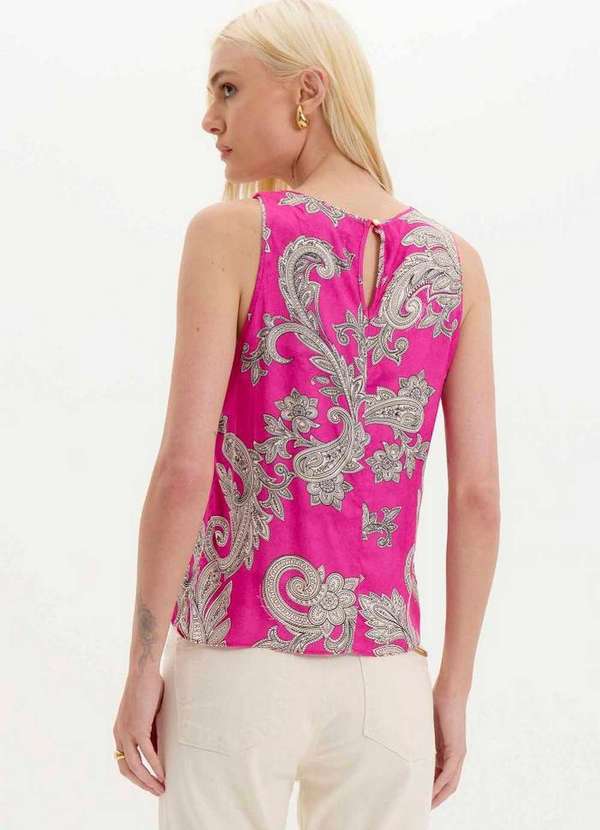 Lança Perfume - Blusa Estampada sem Mangas A1525 4