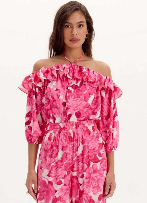 Lança Perfume - Blusa Frente Única Estampada A1776