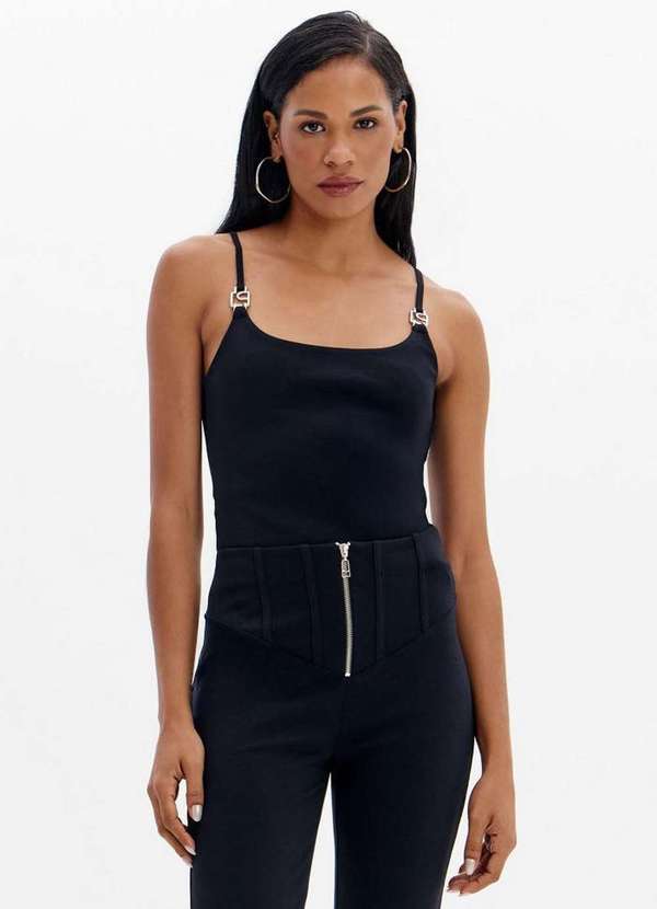 Lança Perfume Easy - Blusa Justa com Logo na Alça A0003