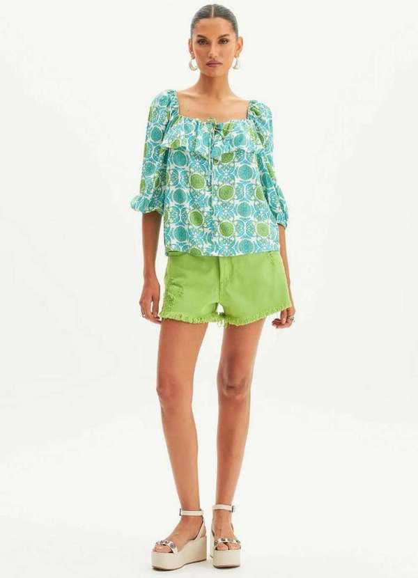 Lança Perfume - Blusa Manga 3/4 Estampada A0394 2