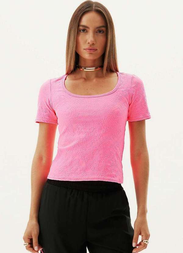 Lança Perfume Easy - Blusa Manga Curta Decote Redondo A0734