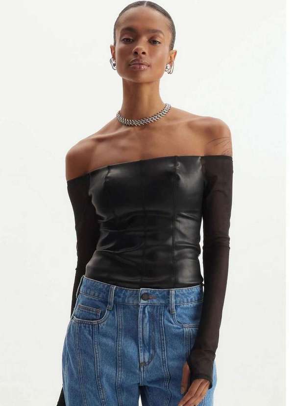 Lança Perfume - Blusa Ombro a Ombro Manga Longa 00003