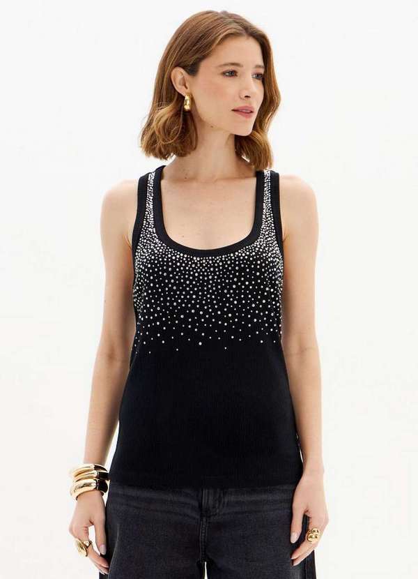 Lança Perfume - Blusa Regata Nadador com Brilhos A0003 3