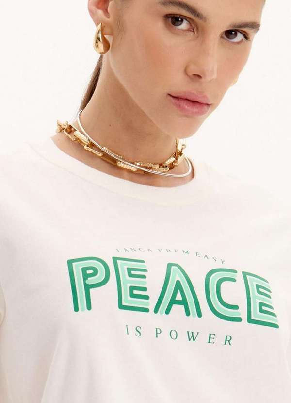 Lança Perfume Easy - Blusa T-Shirt Oversized com Estampa Frontal A0001 2