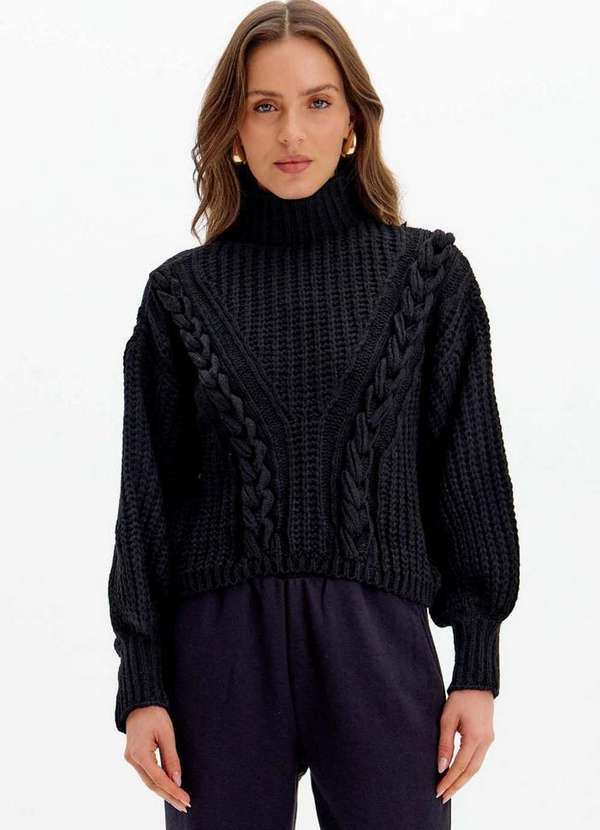 Lança Perfume - Blusa Tricot Gola Alta A0003