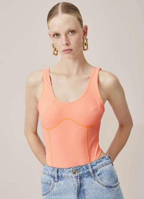 Lança Perfume - Body Canelado Decote Costas 09754 1