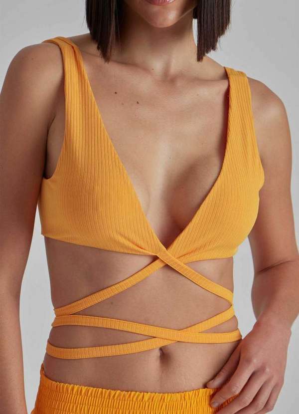 Lança Perfume - Top Canelado com Amarrações 09591 2