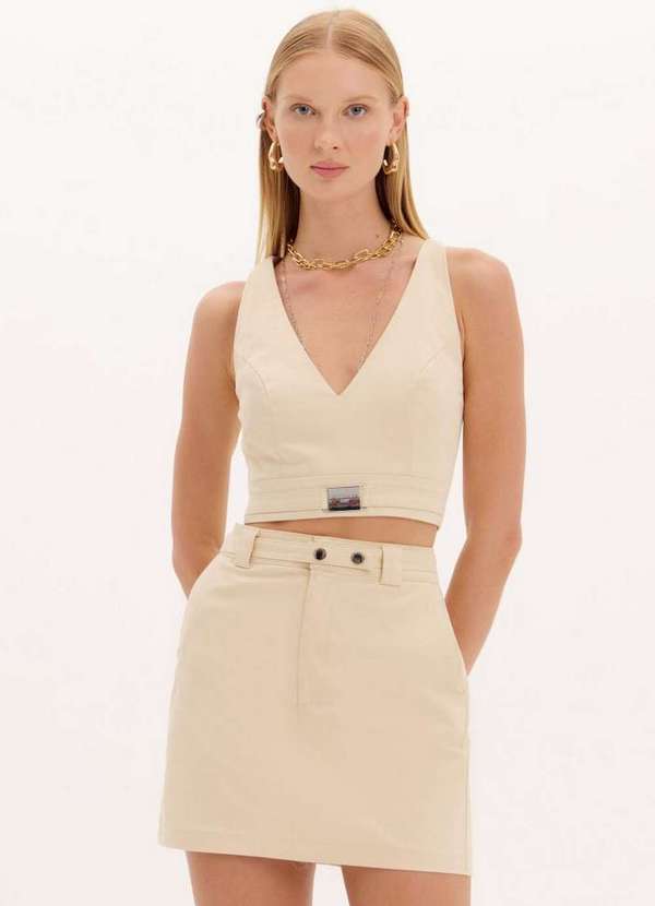 Lança Perfume Easy - Top Cropped com Decote V A1595