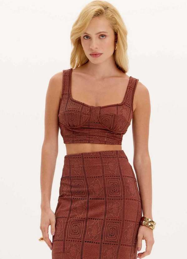 Lança Perfume - Top Cropped Corset de Alças A1980