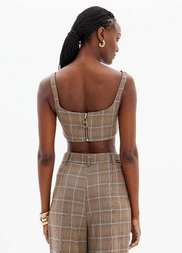 Lança Perfume - Top Cropped de Alça Zíper Posterior A2897 3