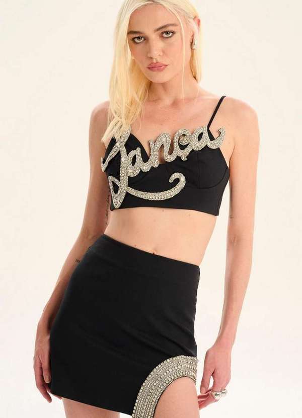 Lança Perfume - Top de Alças com Aplicação A0003 5