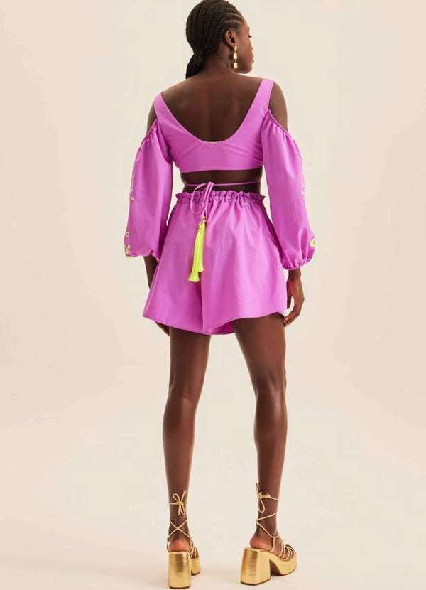 Lança Perfume - Top de Amarração com Bordado 00405 3