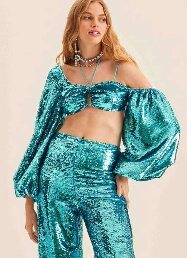 Lança Perfume - Top de Paetê 01003