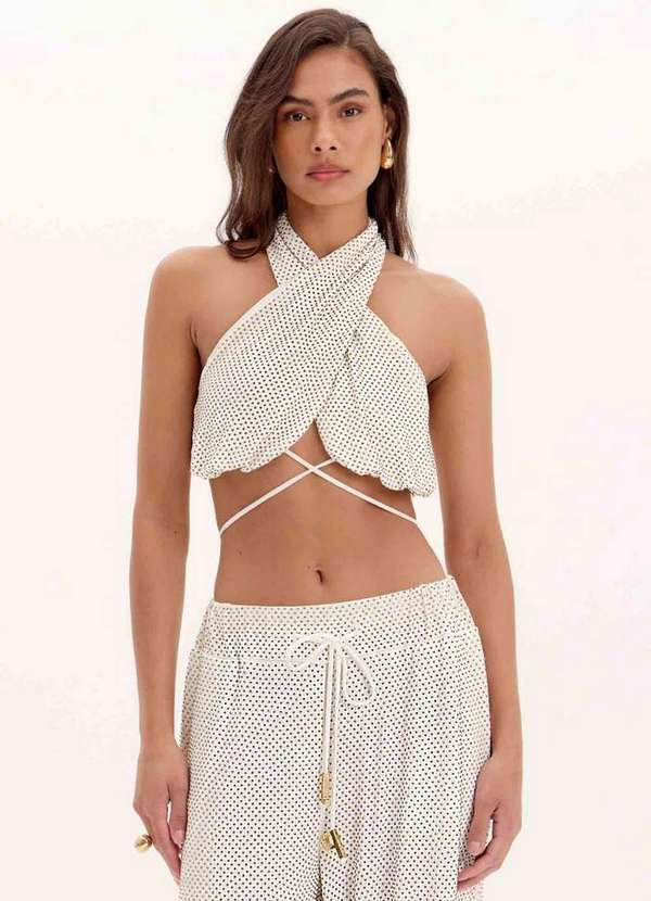 Lança Perfume - Top Frente Única Shine A0001