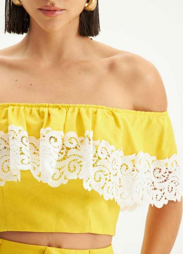 Lança Perfume - Top Ombro a Ombro com Babados A0257 4