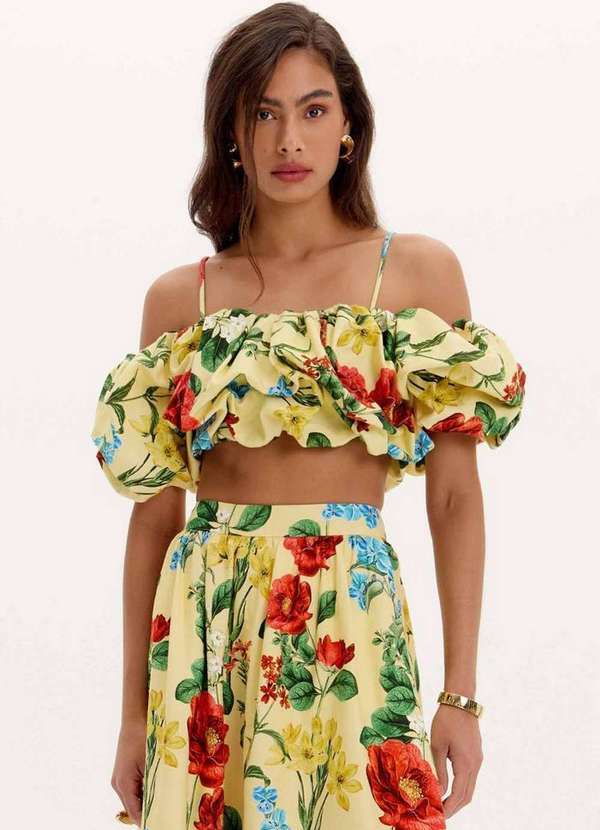 Lança Perfume - Top Ombro a Ombro Estampado A1817