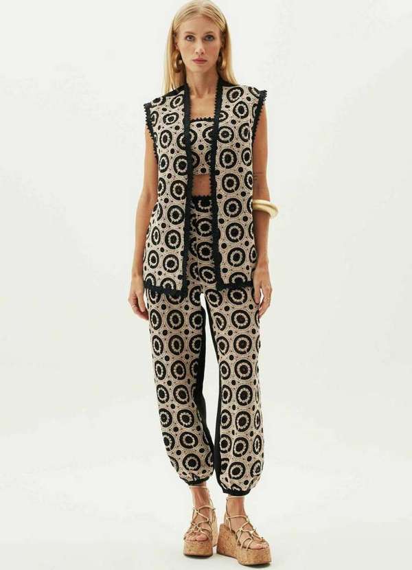 Lança Perfume - Calça Aladim Cintura Alta A1133