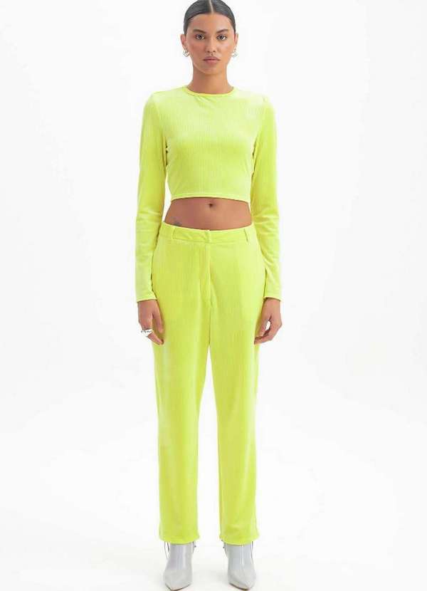 Lança Perfume - Calça Alfaiataria Cintura Alta A0019