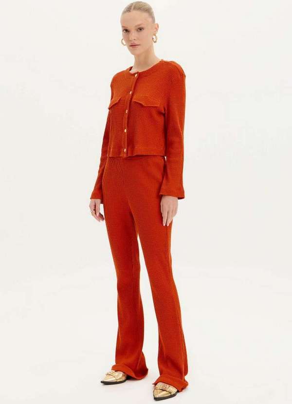 Lança Perfume Easy - Calça Boot Cut Cintura Alta A1276