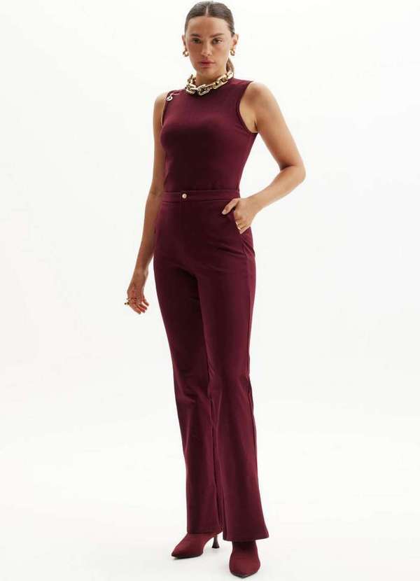 Lança Perfume Easy - Calça Boot Cut Cintura Alta A0986 3