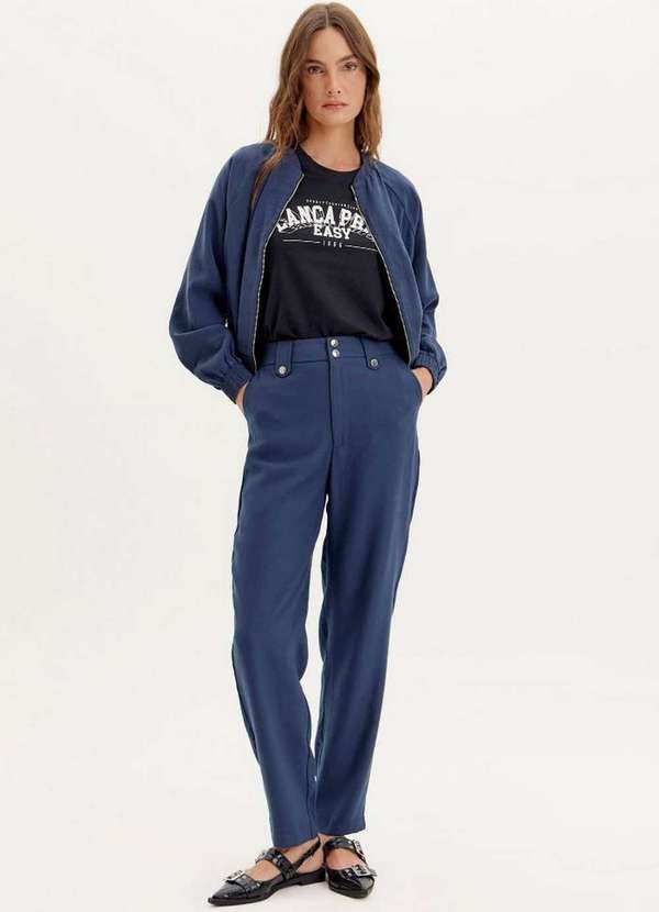 Lança Perfume Easy - Calça Carrot Cintura Alta A0769