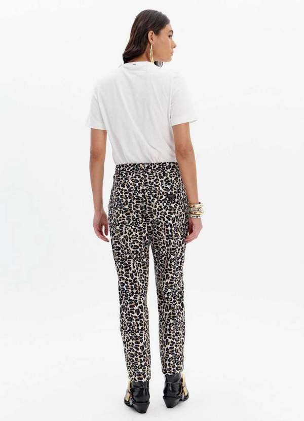 Lança Perfume - Calça Carrot Estampada com Cintura Média A2354 3