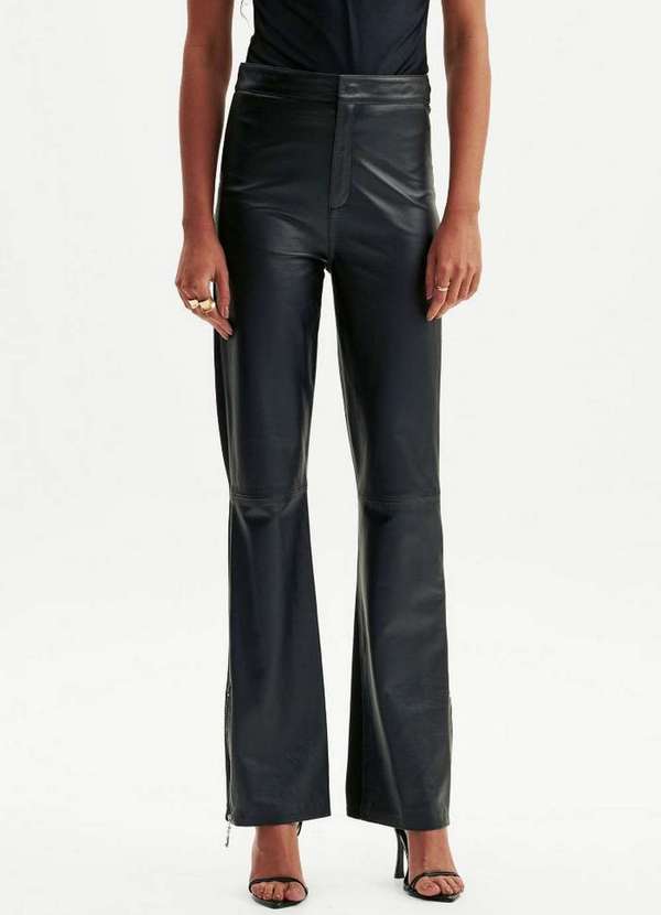 Lança Perfume - Calça de Couro Boot Cut A0003 2