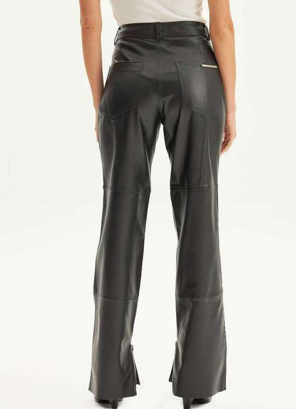 Lança Perfume - Calça de Couro Reta A0003 3