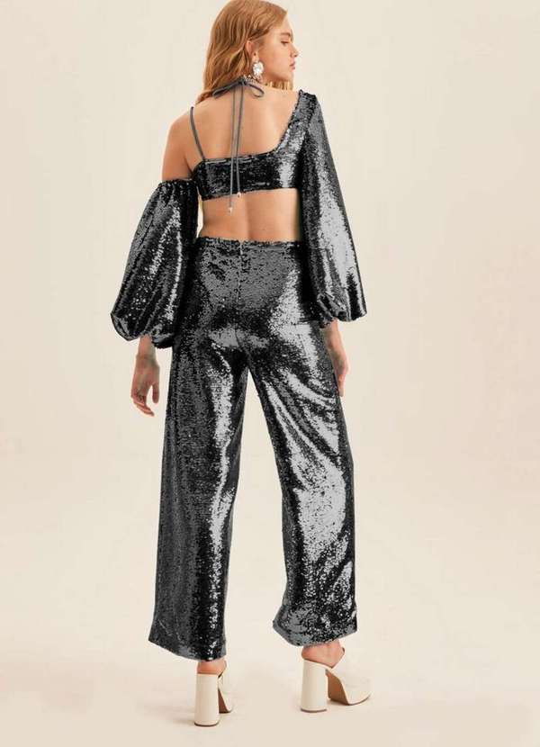 Lança Perfume - Calça de Paetê Wide Leg 00003 3