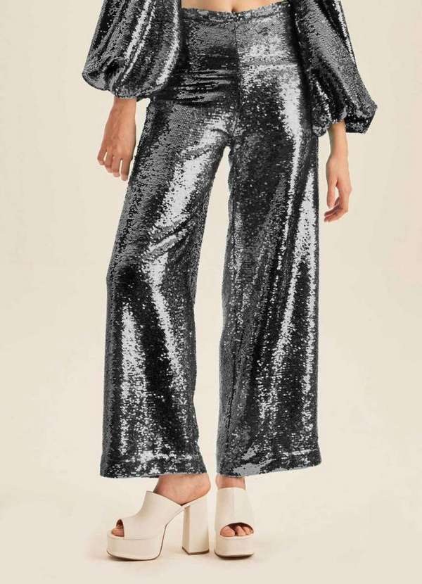 Lança Perfume - Calça de Paetê Wide Leg 00003 4