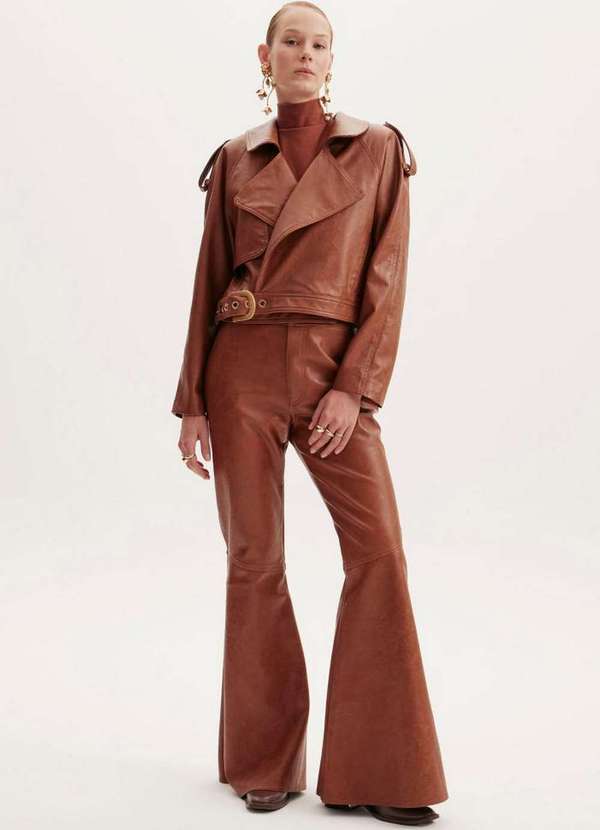 Lança Perfume - Calça Flare Cintura Média A0345