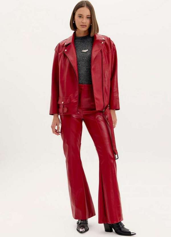 Lança Perfume - Calça Flare com Recortes A1326