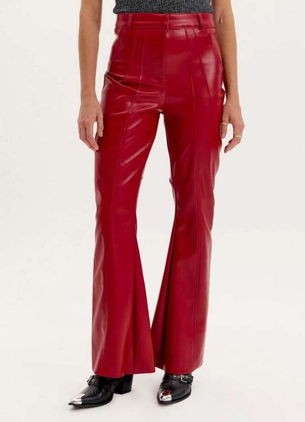 Lança Perfume - Calça Flare com Recortes A1326 2