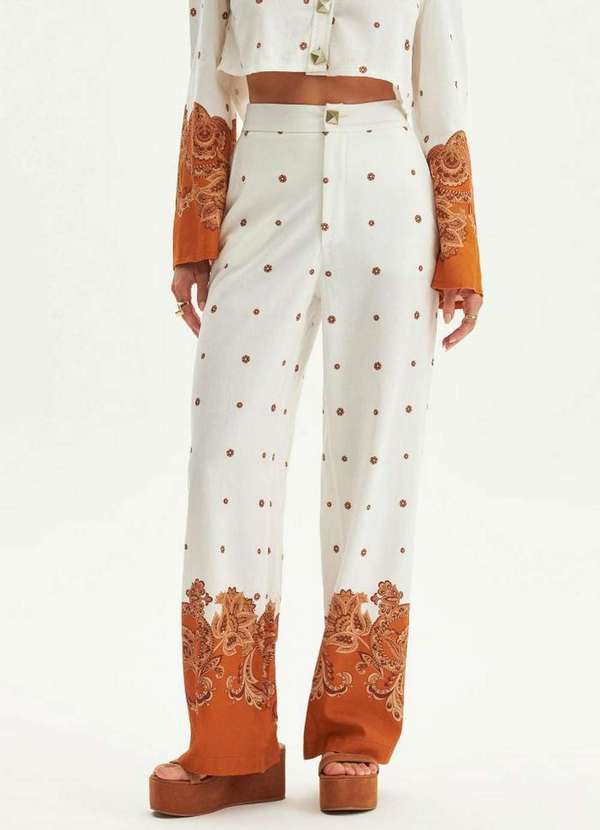 Lança Perfume - Calça Full Length Cintura Média A0447 4