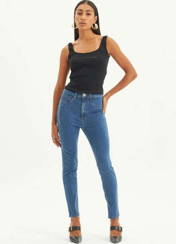 Lança Perfume Easy - Calça Jeans Ankle Cintura Alta A0004
