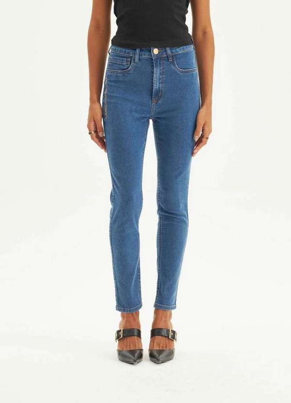 Lança Perfume Easy - Calça Jeans Ankle Cintura Alta A0004 4