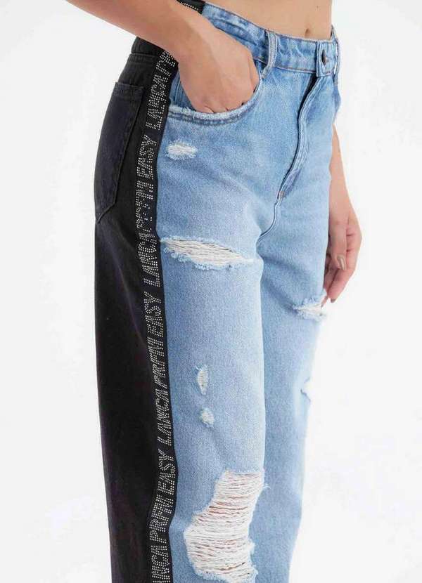Lança Perfume Easy - Calça Jeans Full Length High A0436 4