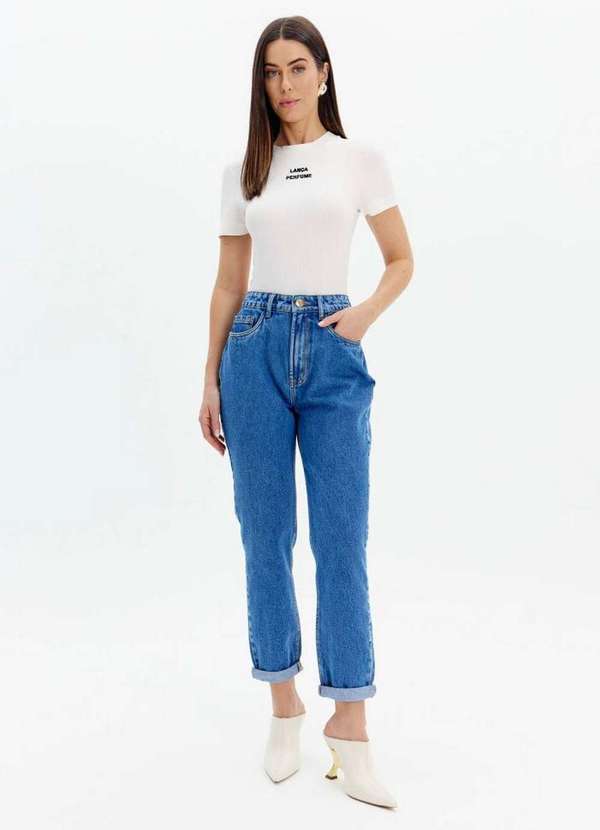Lança Perfume - Calça Jeans Luna Mom Cintura Alta A0300 1
