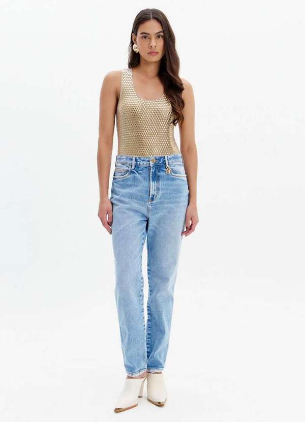Lança Perfume - Calça Jeans Luna Mom Cintura Alta A0004