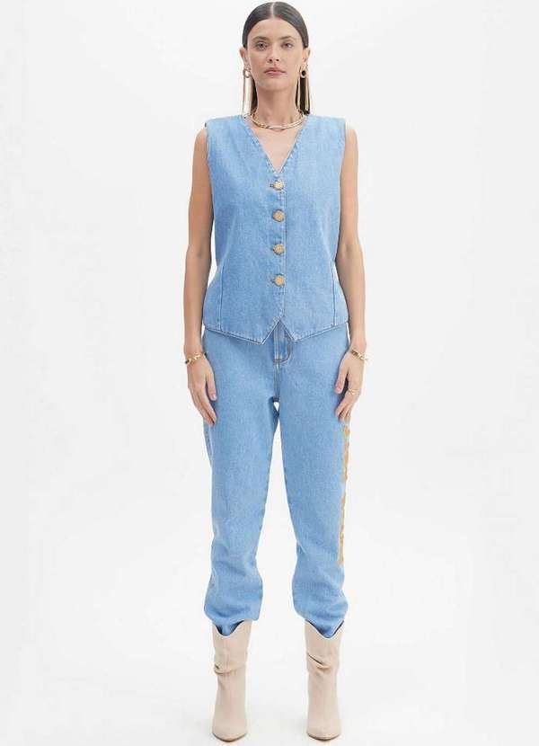 Lança Perfume - Calça Jeans Luna Mom Super High A0004